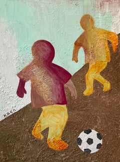 Risate e sole. 120x85 cm. Acrilico su tela/ Pasta per texture