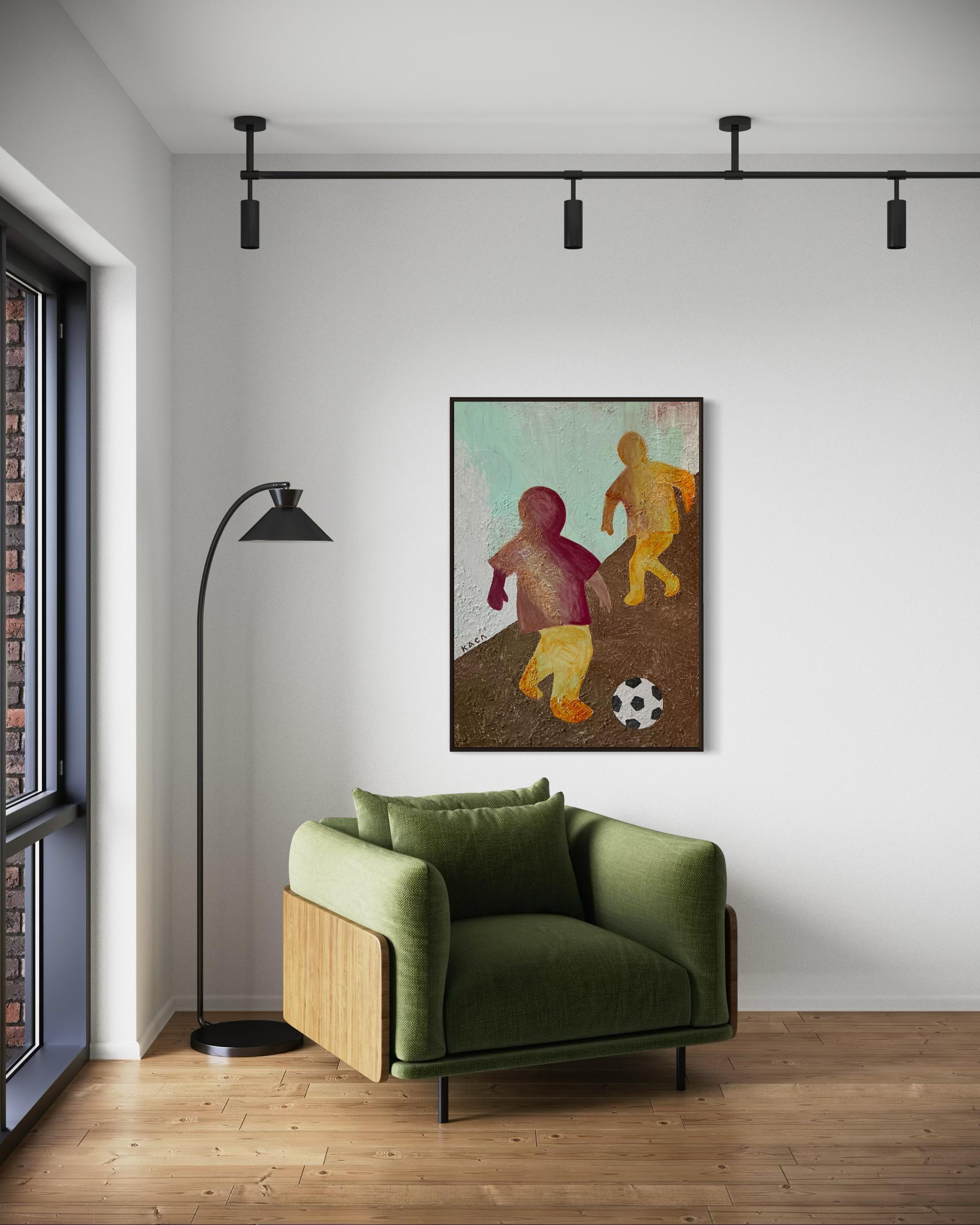 Risas y sol. 120x85 cm. Acrílico sobre lienzo/ Pasta de textura en venta 9