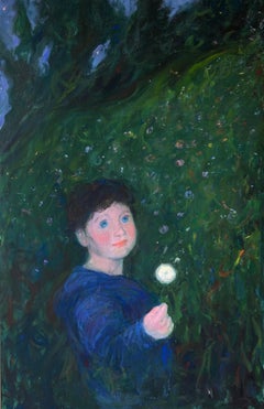 Serie "CAMPI DI FRAGOLE", 120x75 cm, tempera/tela