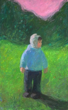 Serie "CAMPI DI FRAGOLE", 120x75 cm, tempera/tela