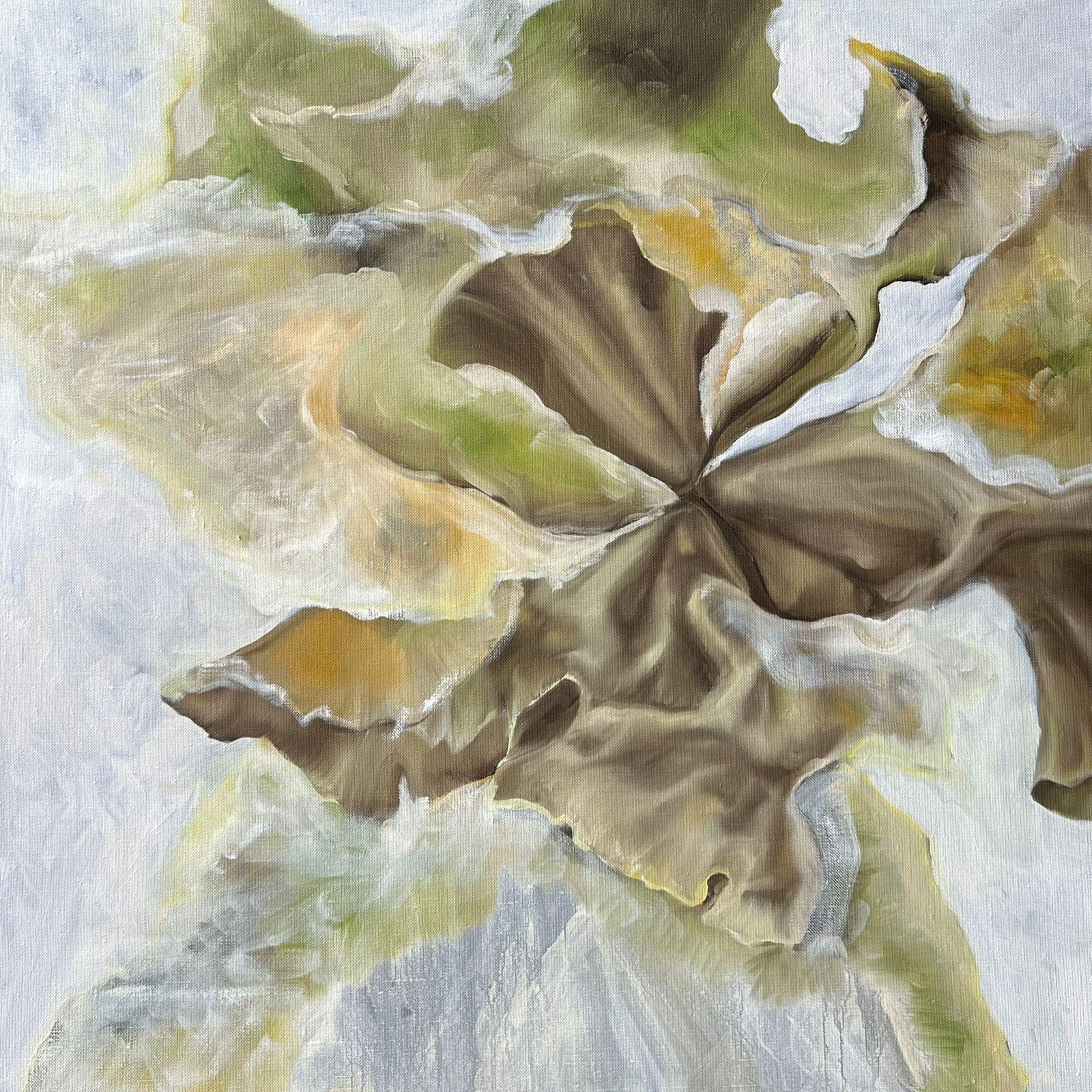 En la bruma, Óleo/acrílico/lienzo. 60x60 cm