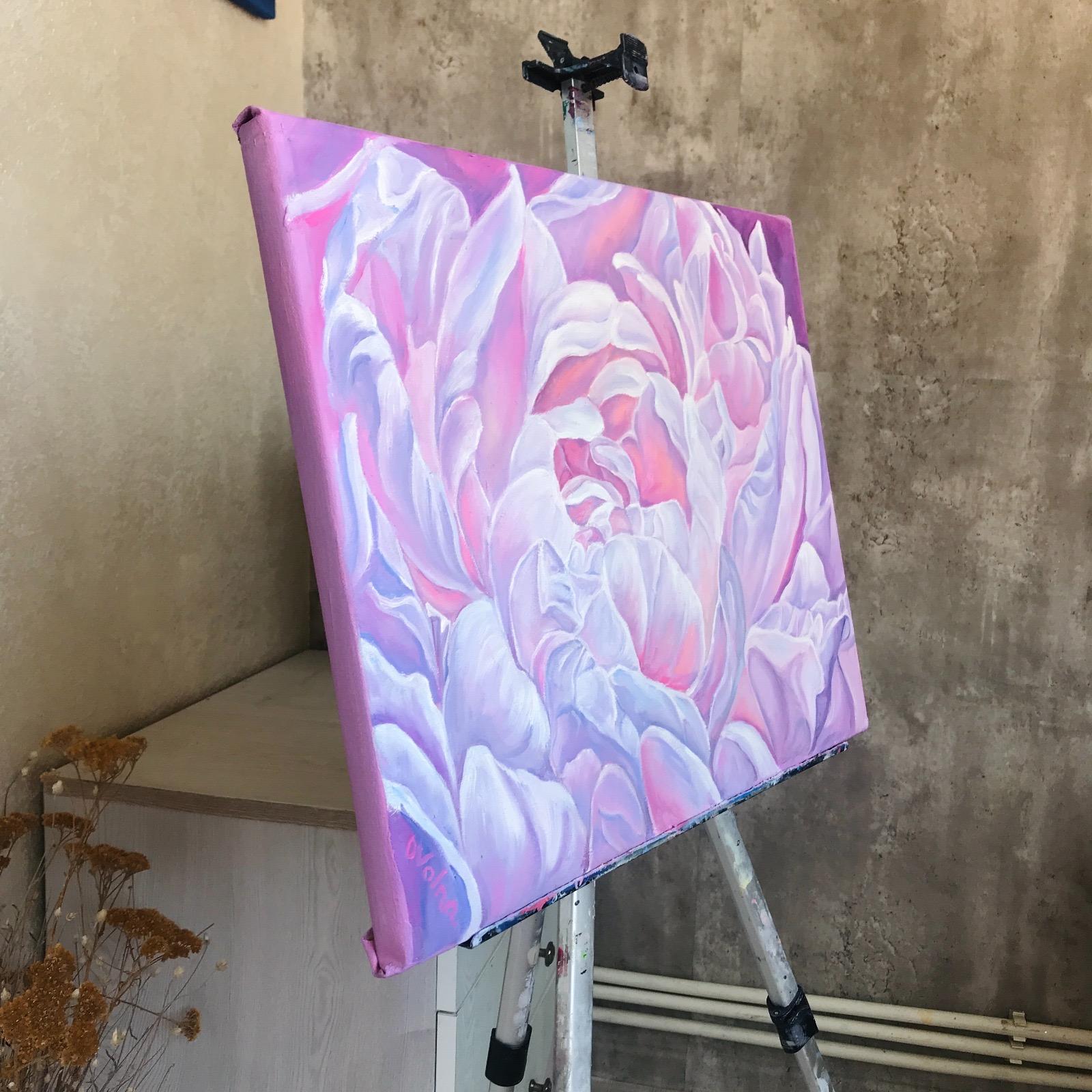 Petali rosa 40x50cm, olio su tela	