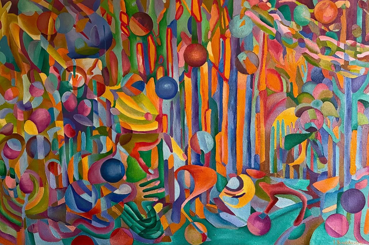 Tropical breeze, 100x150cm, Oil/Acrylic/Canvas