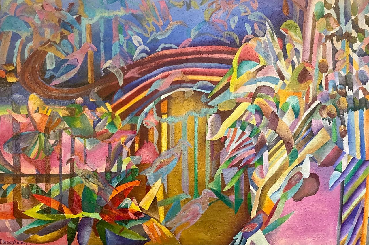 Songbirds, 100x150cm, Oil/Acrylic/Sand/Canvas