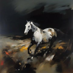 Carrera nocturna, 80х80cm, impresión sobre lienzo.Edición de 20 piezas