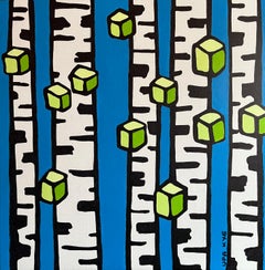 Primavera, 60x60cm, acrílico sobre lienzo