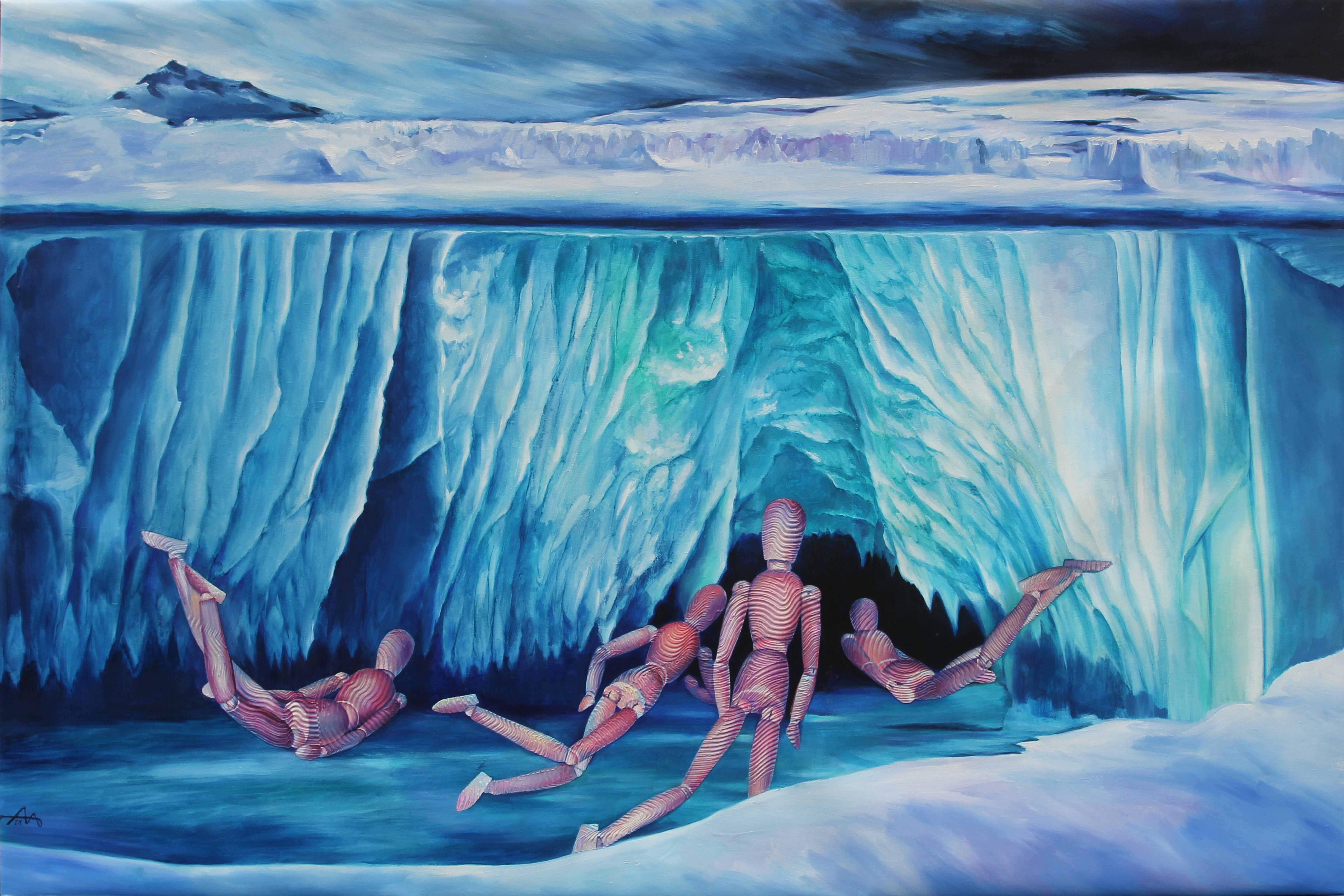 Profundidad, 100x150cm, acrílico sobre lienzo