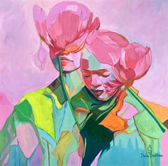 "Primo amore" Tela, tecnica mista, 70x70cm