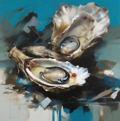 Oysters, 80х80cm, print on canvas.Edition of 20 pieces