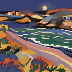 Paesaggio marino, 70x70cm, stampa su tela. Edizione 20 pezzi.