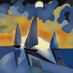 Seascape , 70x70cm, Druck auf Leinwand. Auflage 20 Teile.