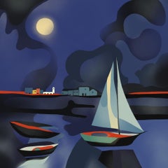 Seascape , 70x70cm, Druck auf Leinwand. Auflage 20 Teile.