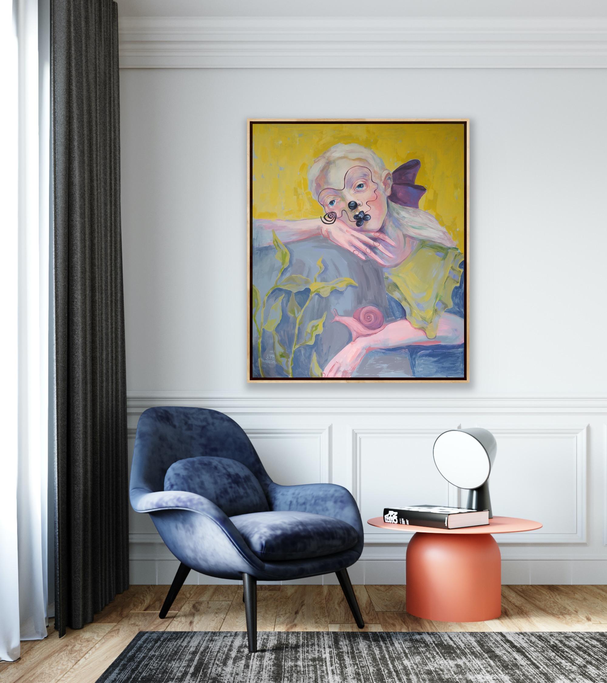 J'ai adoré le plus beau, 120 x 100 cm, acrylique sur toile en vente 3