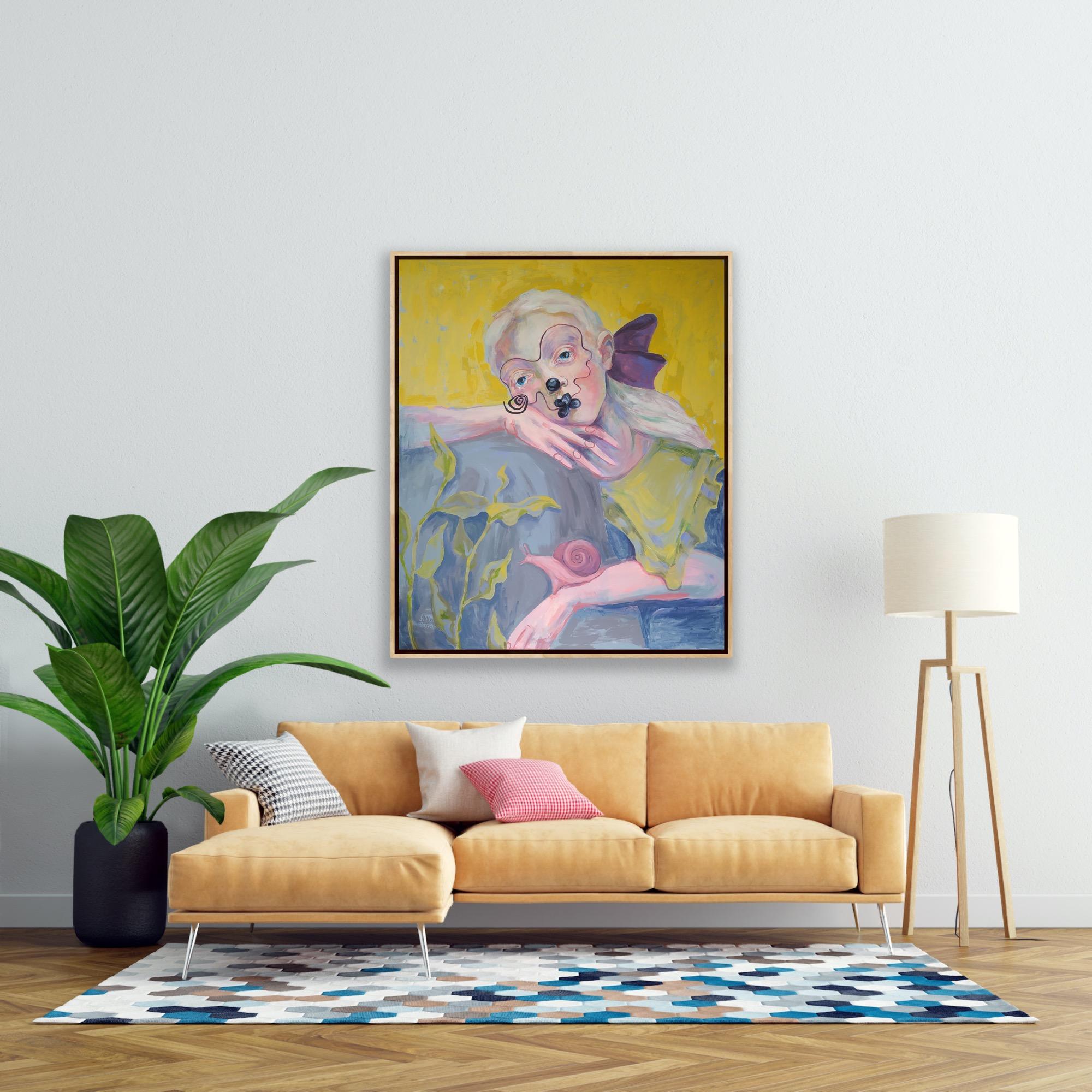 J'ai adoré le plus beau, 120 x 100 cm, acrylique sur toile en vente 4