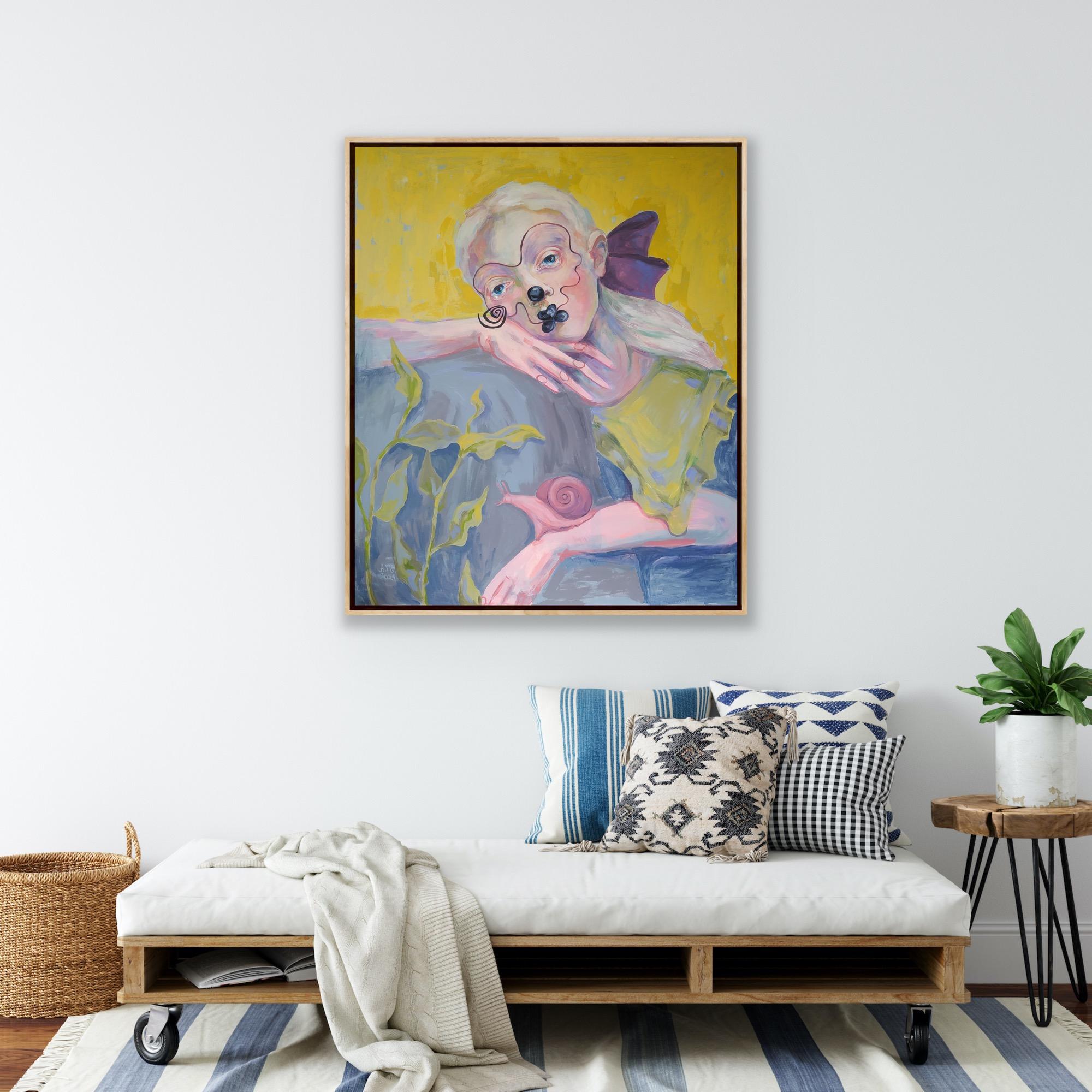 J'ai adoré le plus beau, 120 x 100 cm, acrylique sur toile en vente 5