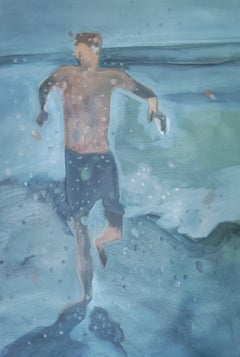 They looked at each other and laughed, 84x55cm, oil/canvas