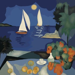 Paesaggio marino, 70x70cm, stampa su tela. Edizione 20 pezzi.