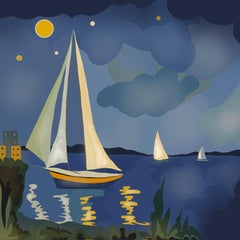 Paesaggio marino, 70x70cm, stampa su tela. Edizione 20 pezzi.