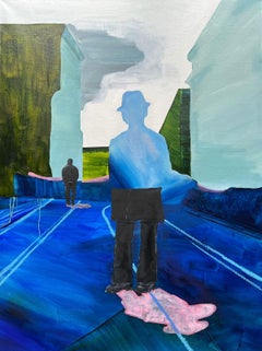 Duality, 80x60cm, oil on canvas, oil pastel