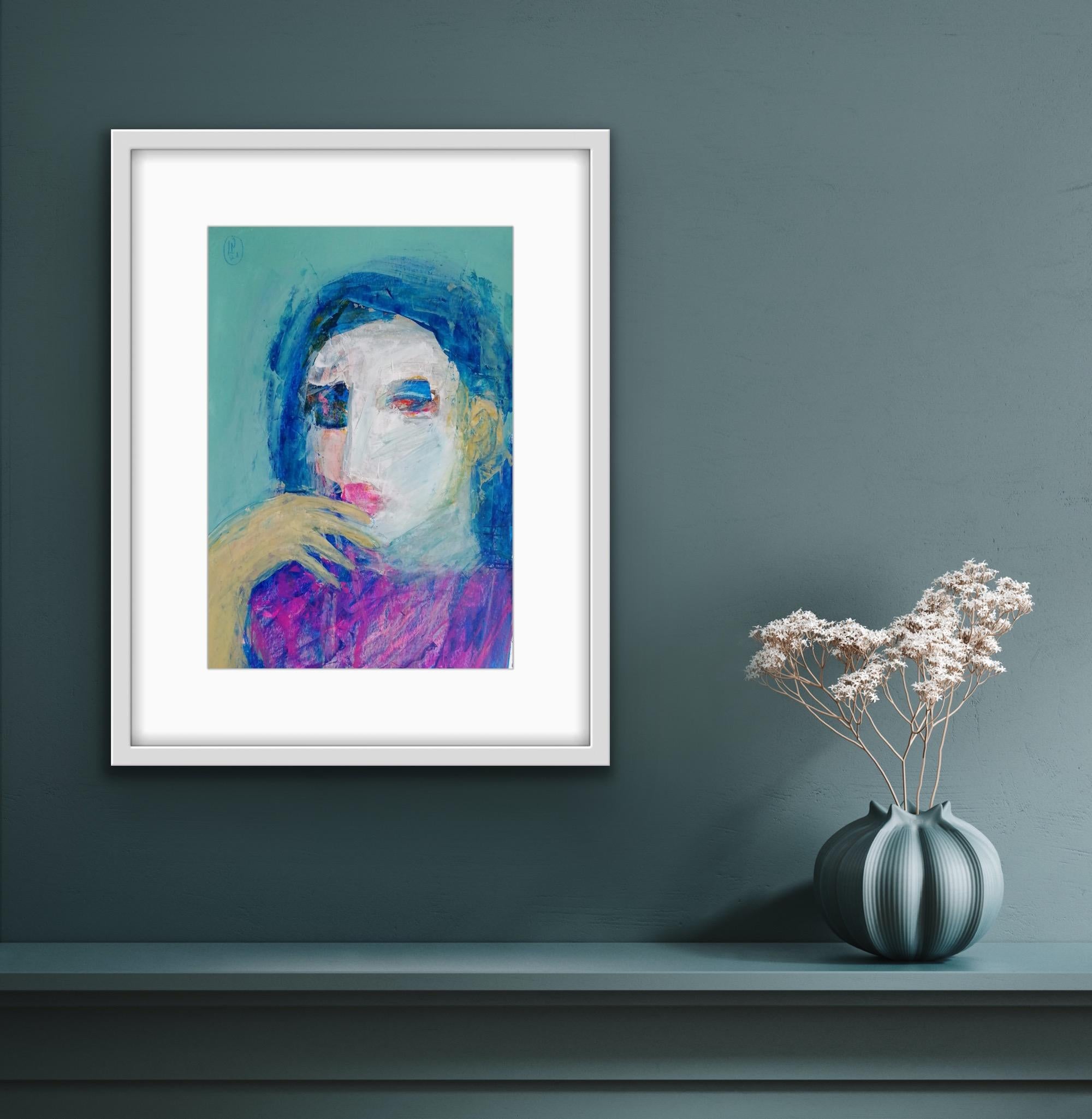 N1, 42x29 cm, acrilico, carta - Painting Astratto di Elena Naushirvanova 