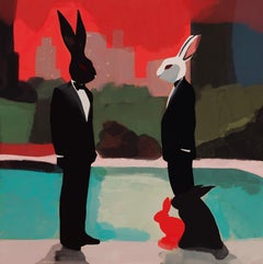 ¿Qué máscara llevas? 80x80cm, impresión sobre lienzo.Edición de 20 piezas