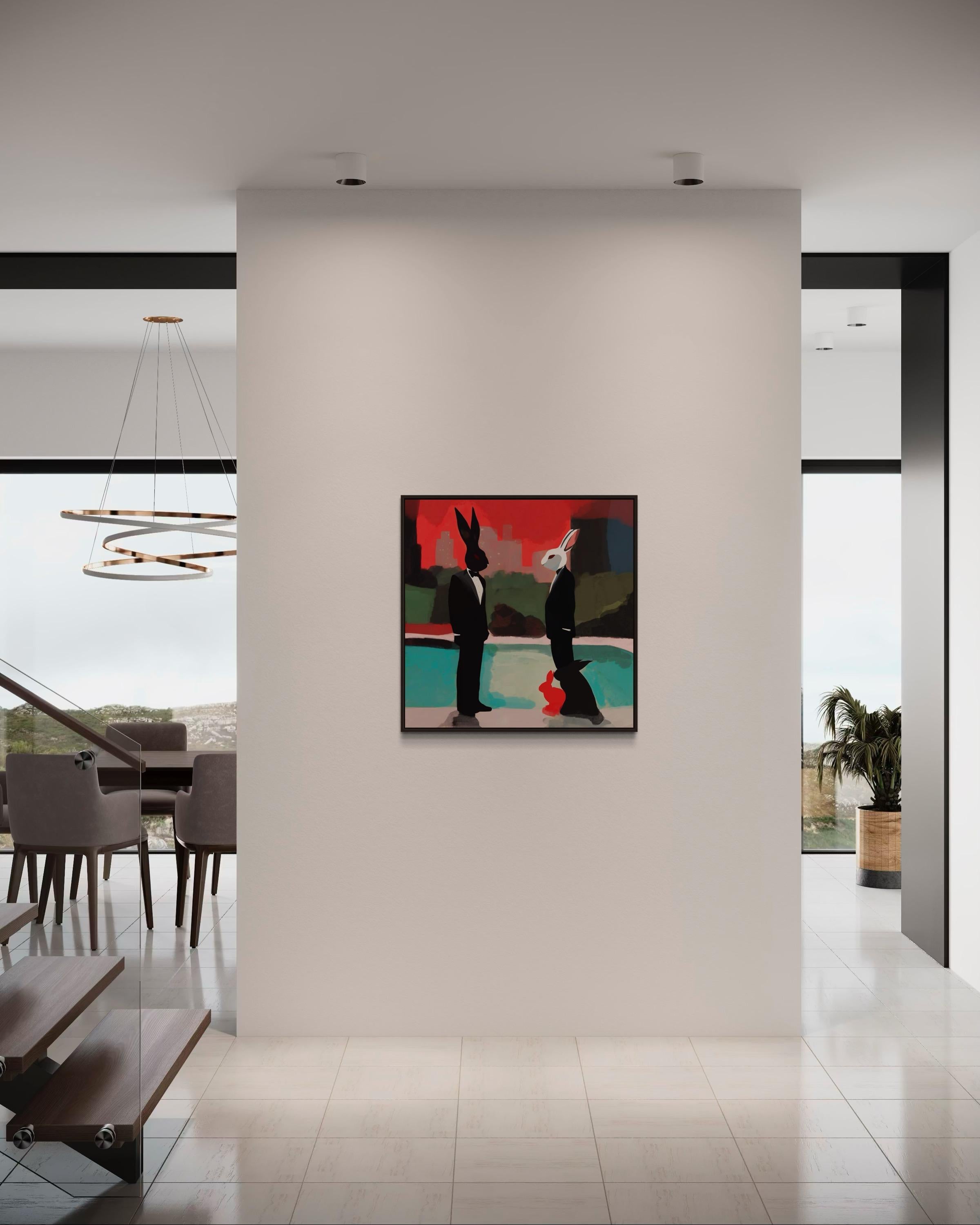 ¿Qué máscara llevas? 80x80cm, impresión sobre lienzo.Edición de 20 piezas en venta 1