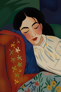 Dormire, 70x47cm, stampa su tela.Edizione 20 pezzi.
