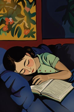 Durmiendo, 70x47cm, impresión sobre lienzo.Edición 20 uds.