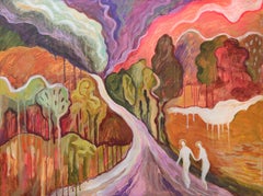Weg zu Hause, 60x80cm, Acryl auf Leinwand
