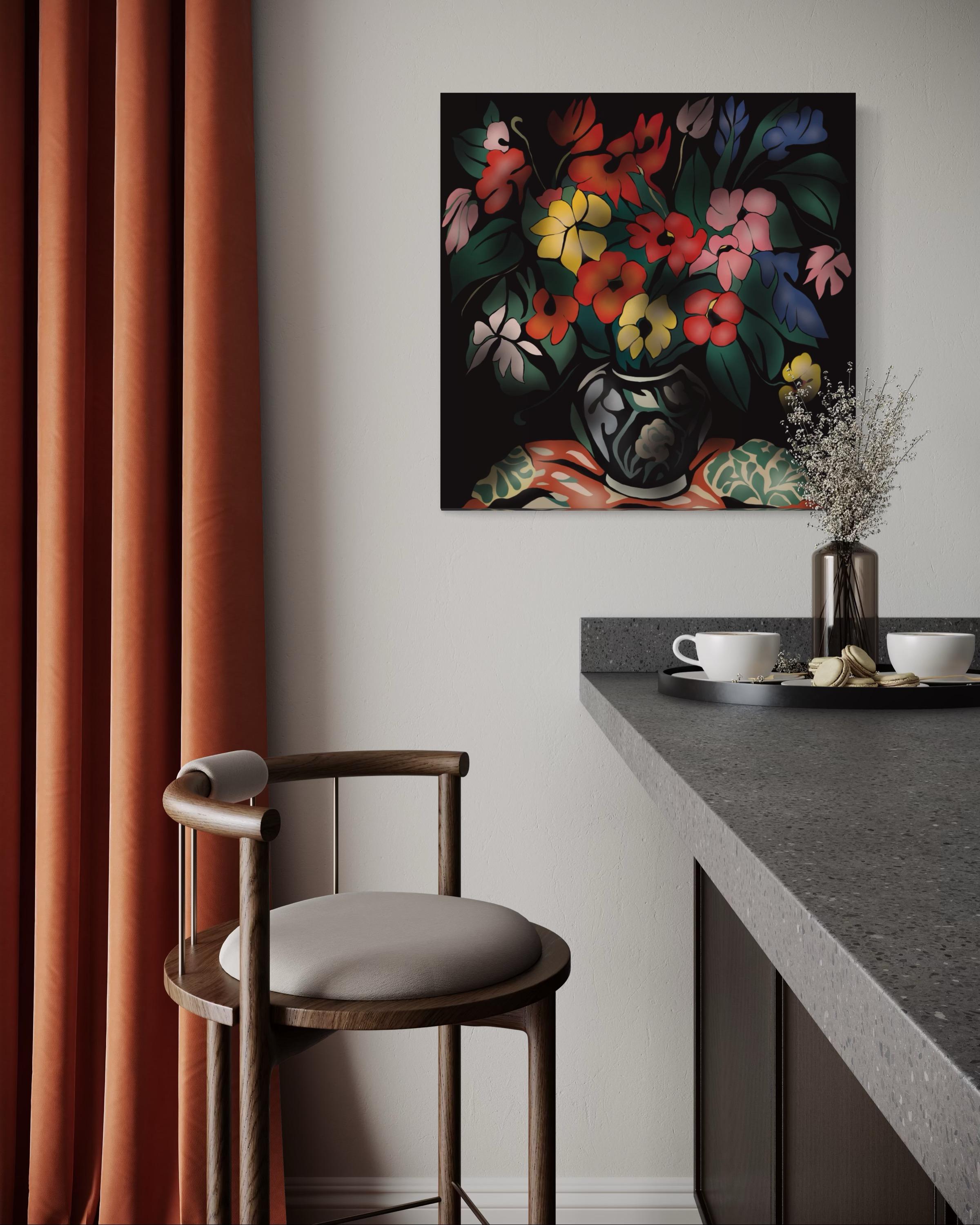 Natura morta, 70x70cm, stampa su tela. Edizione 20 pezzi. in vendita 1