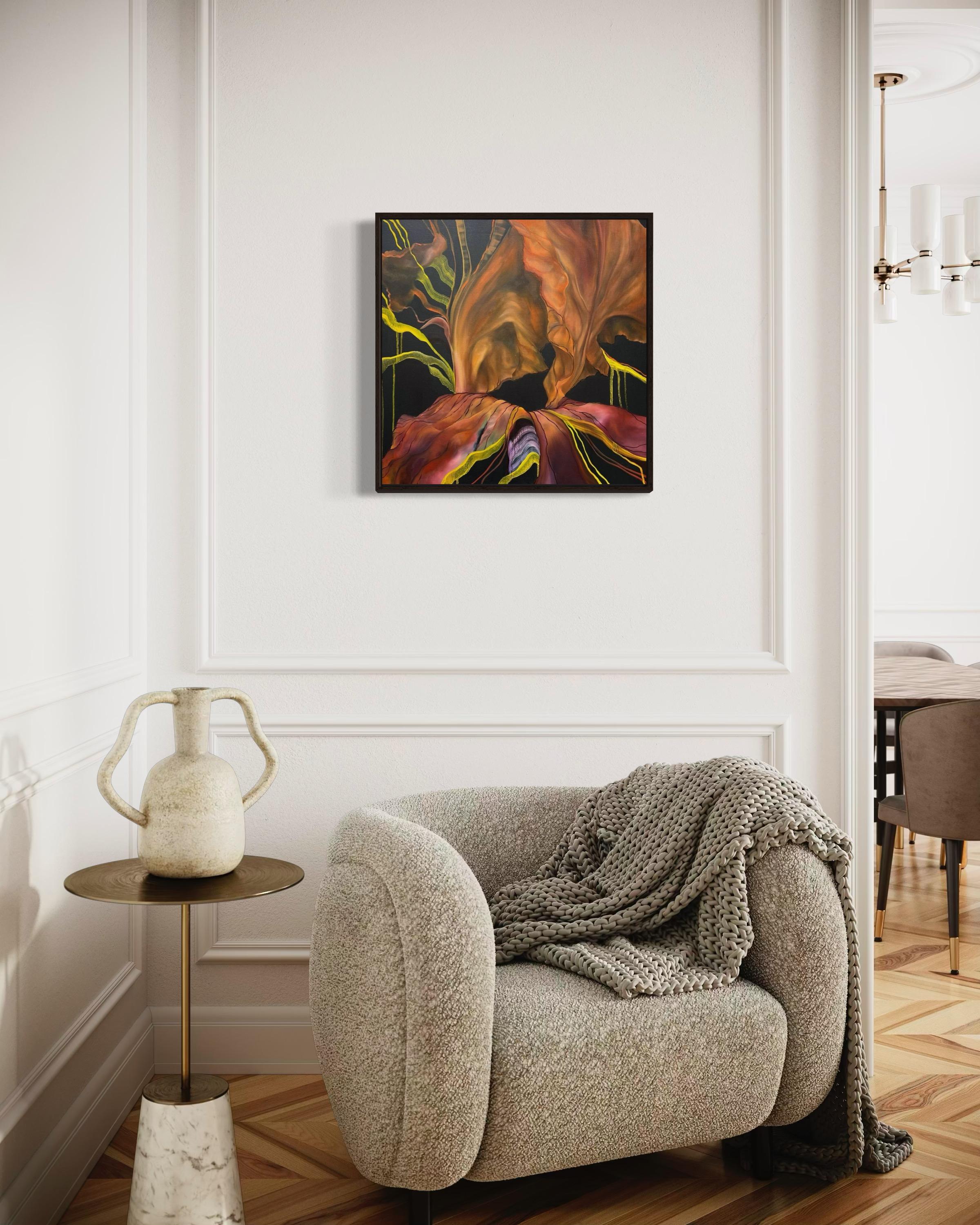 Después del atardecer, Óleo/acrílico/lienzo. 60x60 cm - Art Contemporáneo de Inna Sumina