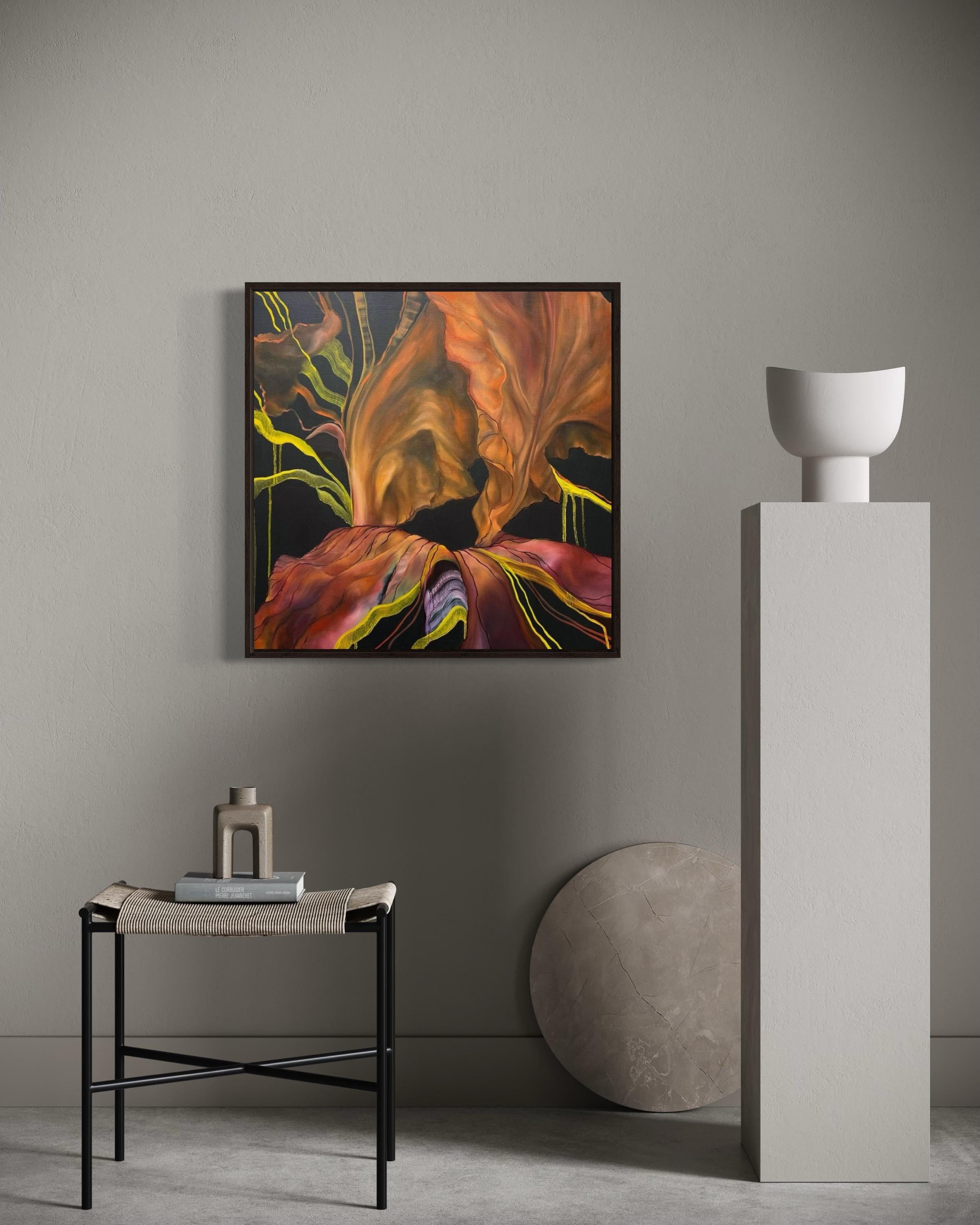 Después del atardecer, Óleo/acrílico/lienzo. 60x60 cm en venta 3