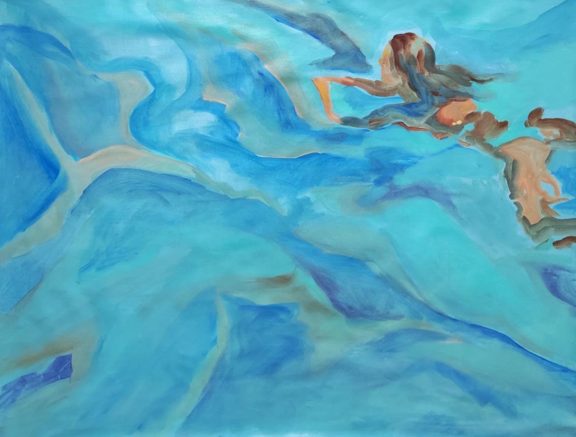 Sueño, 85x105 cm, óleo/lienzo/acrílico - Painting de Nadezhda Prades