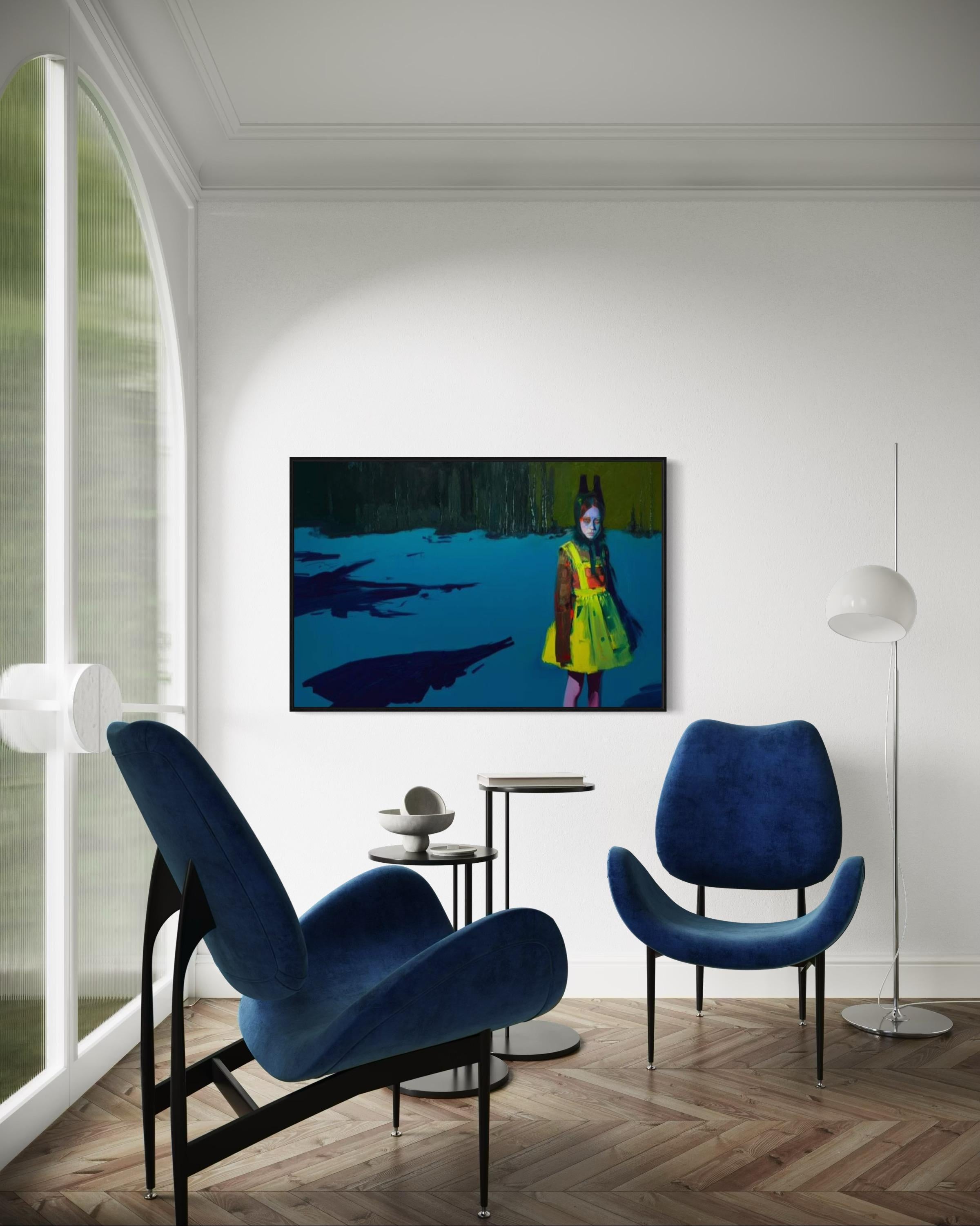 Votre enfant intérieur, 80 x 120 cm, huile, acrylique, toile en vente 2