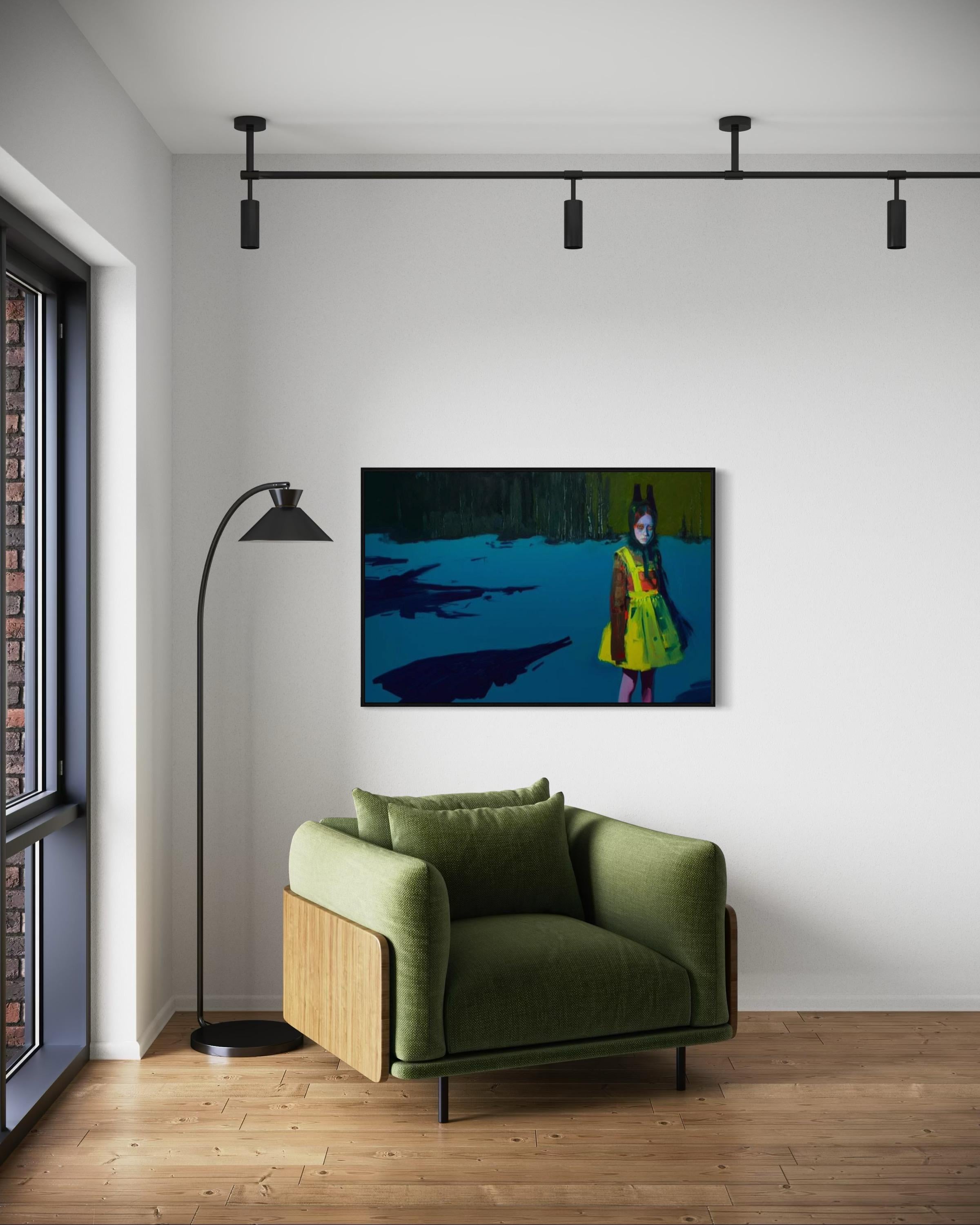 Votre enfant intérieur, 80 x 120 cm, huile, acrylique, toile en vente 5