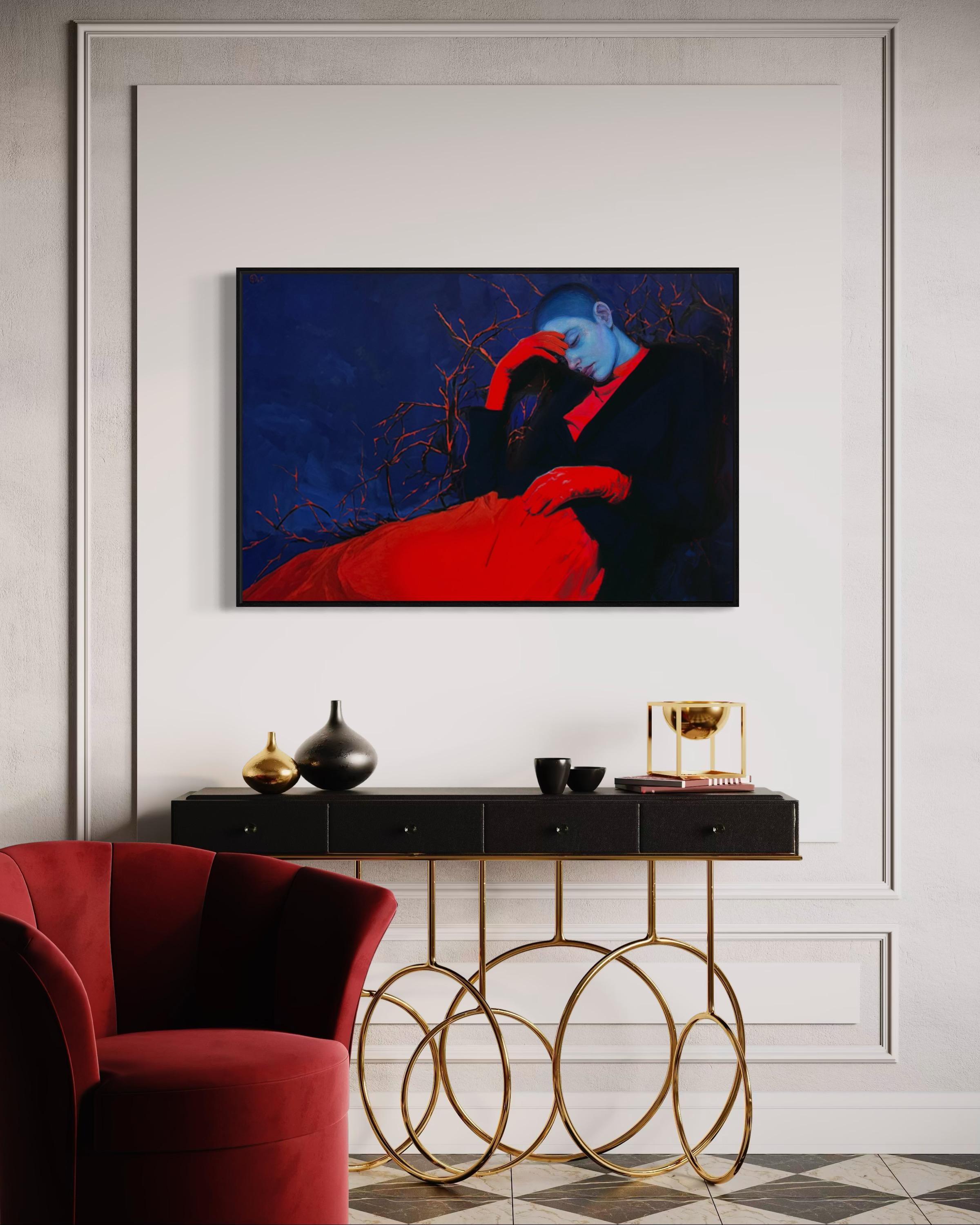 Blackthorn, 80 x120 cm, huile, acrylique, toile en vente 3