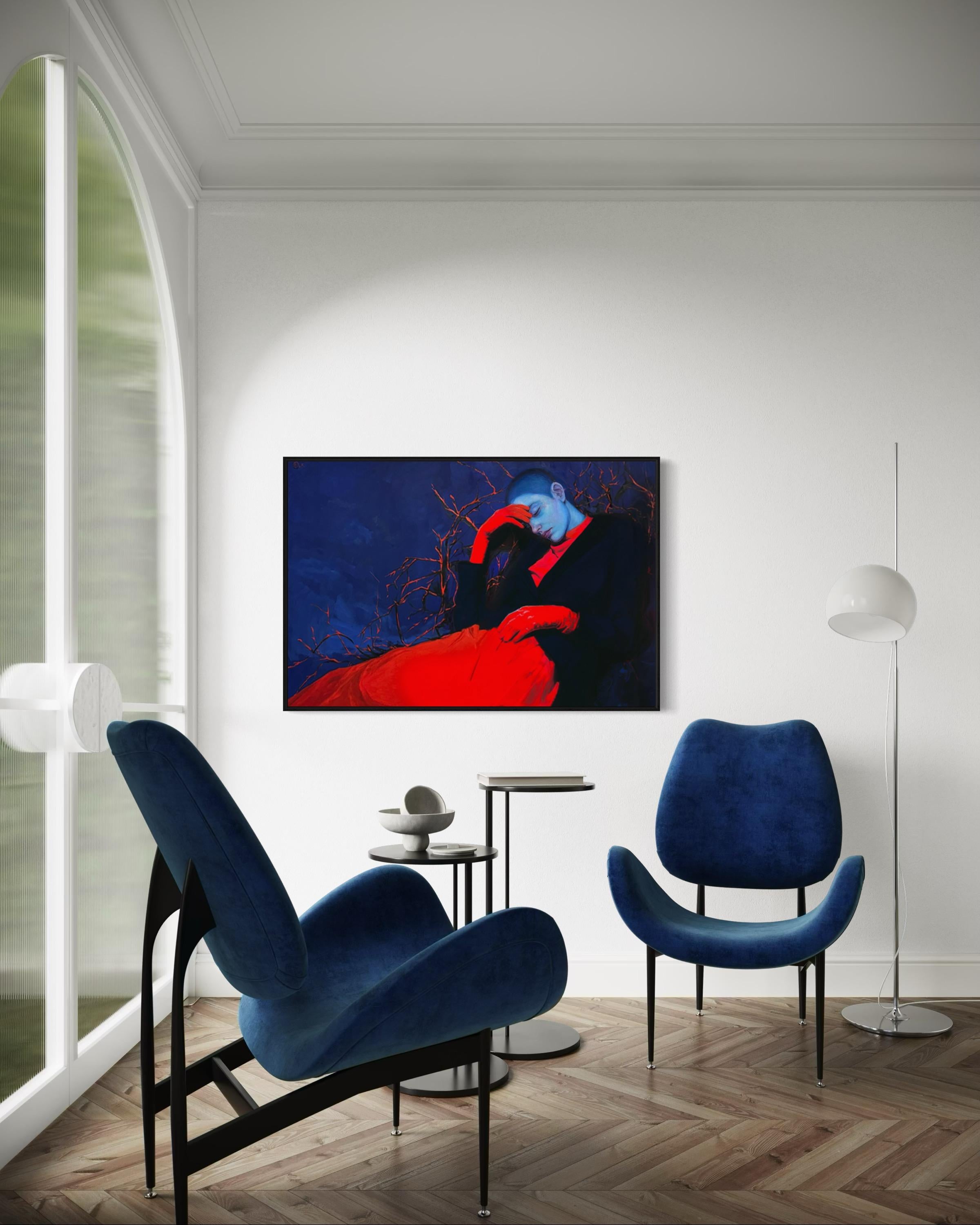 Blackthorn, 80 x120 cm, huile, acrylique, toile en vente 4