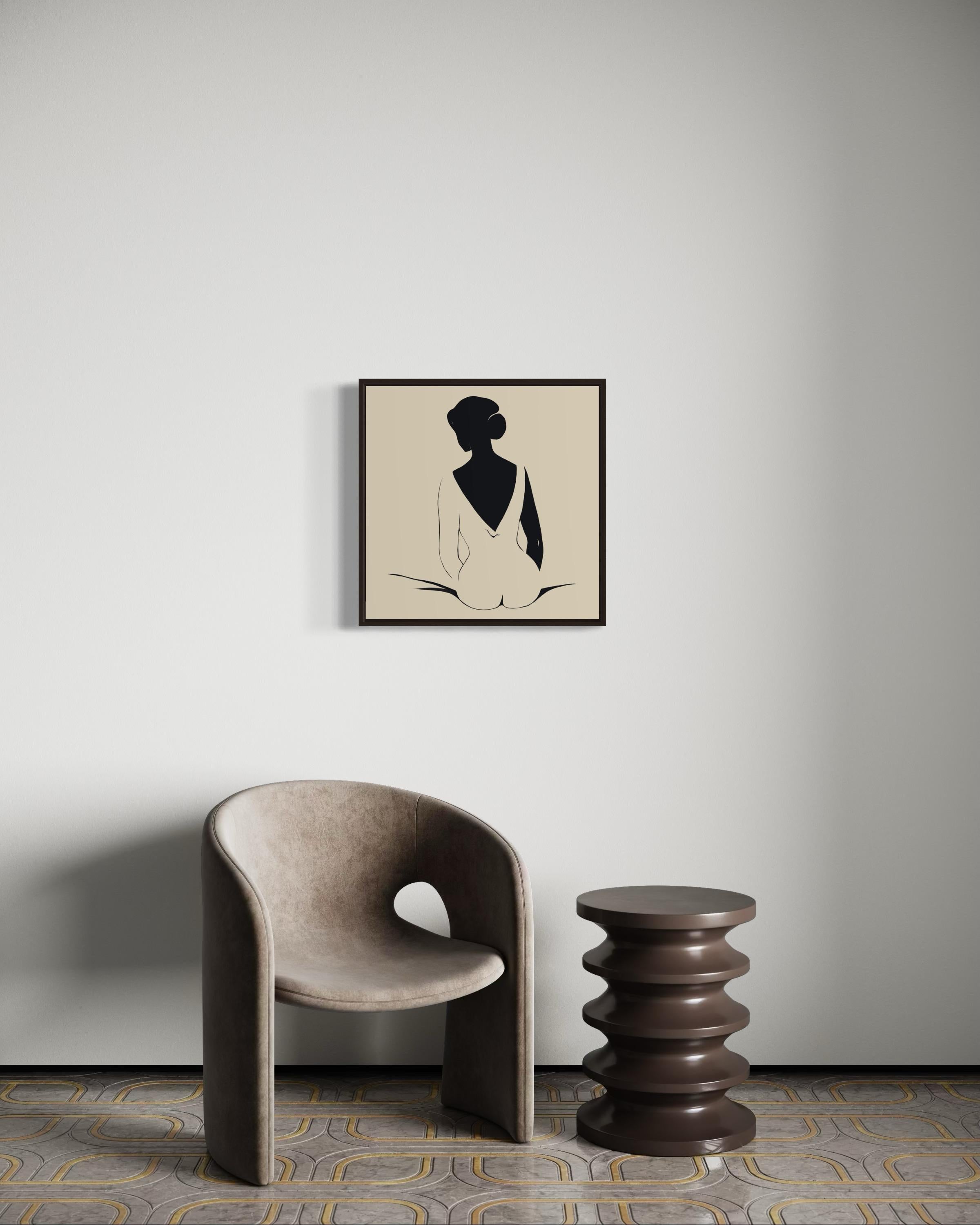 Desnudo , 50x50cm, impresión sobre lienzo.Edición 20 uds. en venta 2