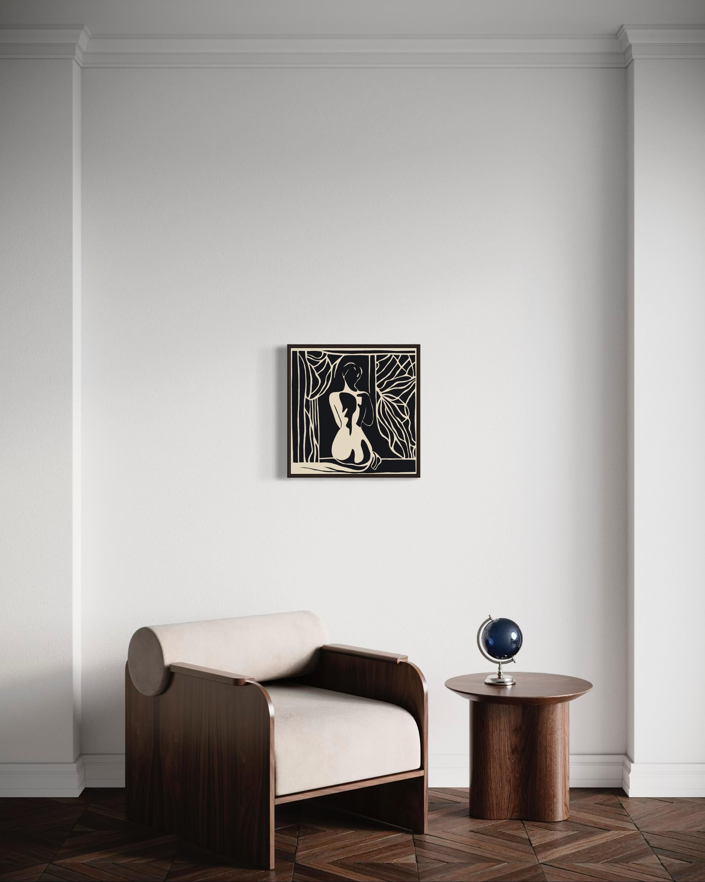 Akt, 50x50cm, Druck auf Leinwand, Auflage 20 Stück. im Angebot 1