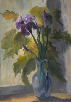Irises, 49x35 cm, huile sur toile