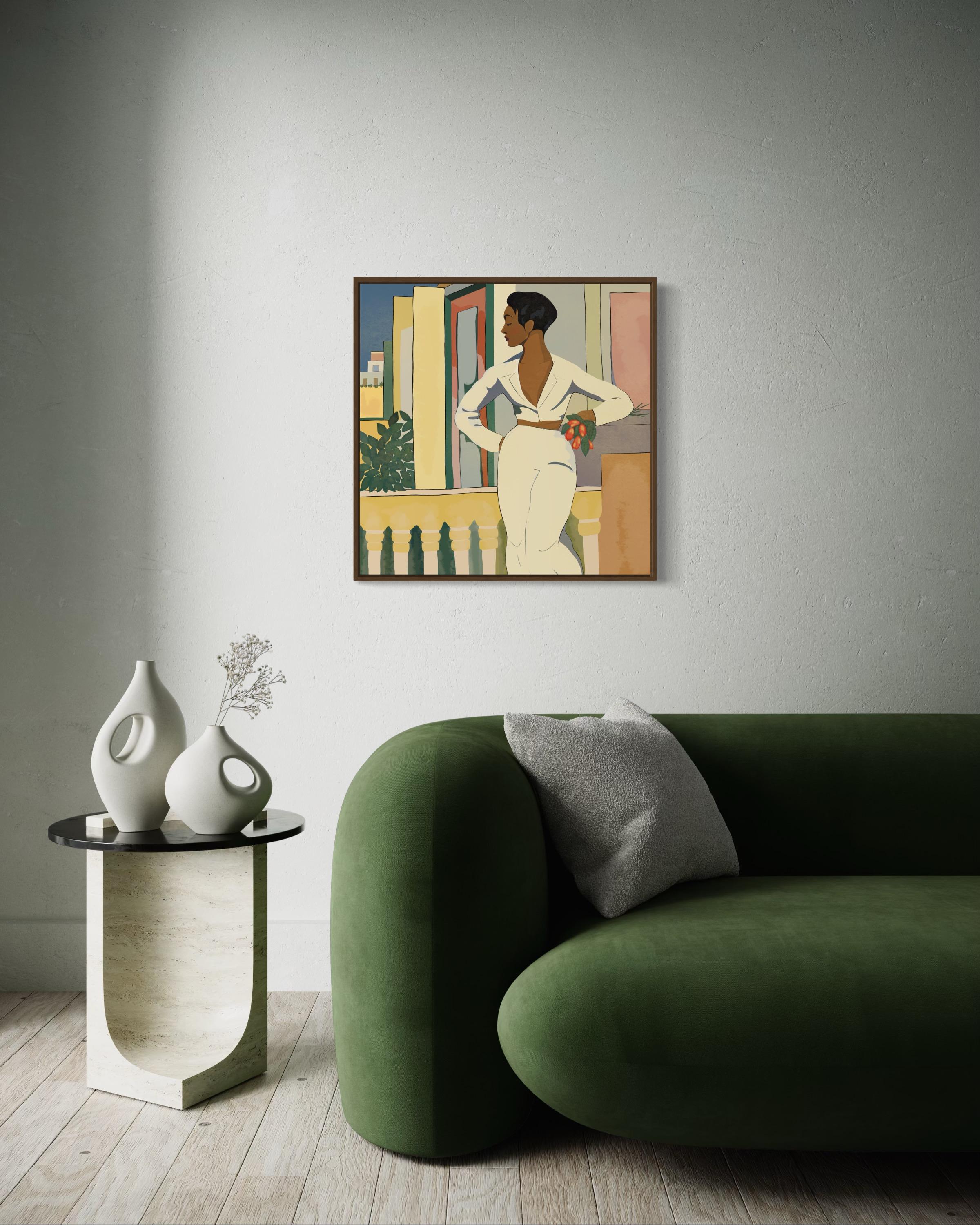 Schönheit, 70x70cm, Druck auf Leinwand. Auflage 20 Teile. (Pop-Art), Print, von Nina Tsoriti