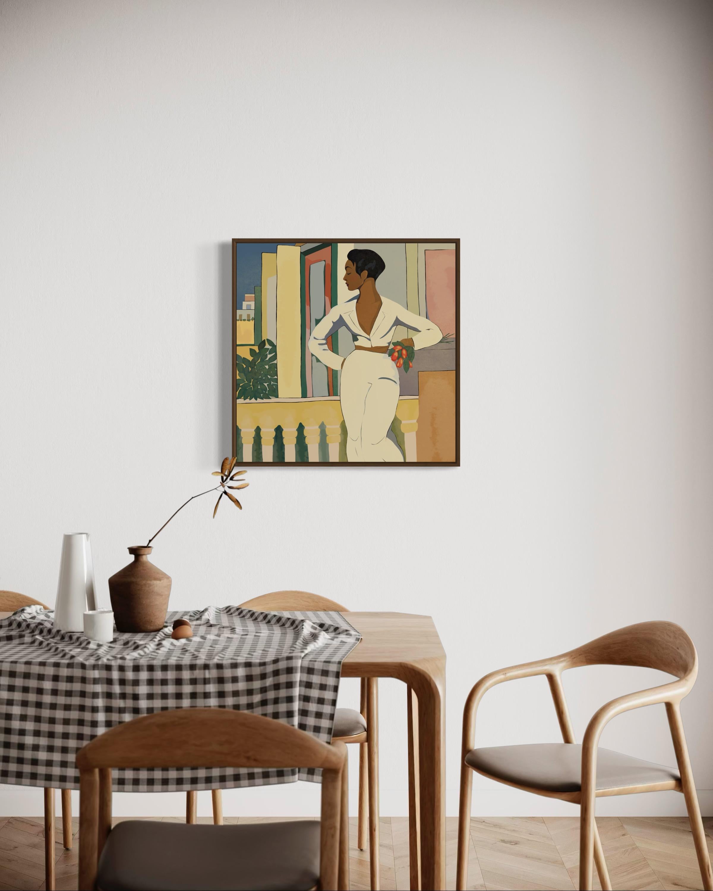 Schönheit, 70x70cm, Druck auf Leinwand. Auflage 20 Teile. im Angebot 4