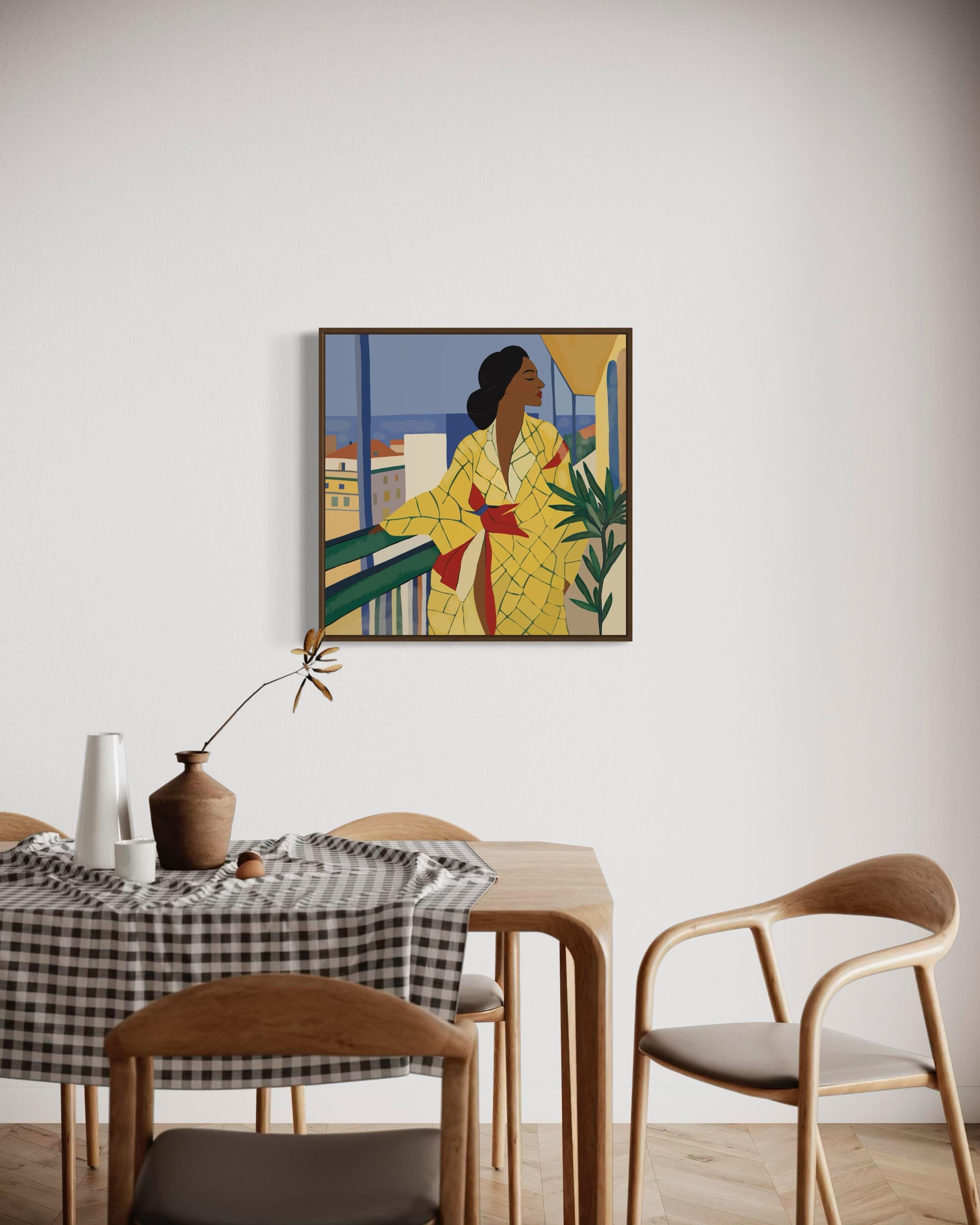 Belleza , 70x70cm, impresión sobre lienzo.Edición 20 uds. - Print Arte pop de Nina Tsoriti