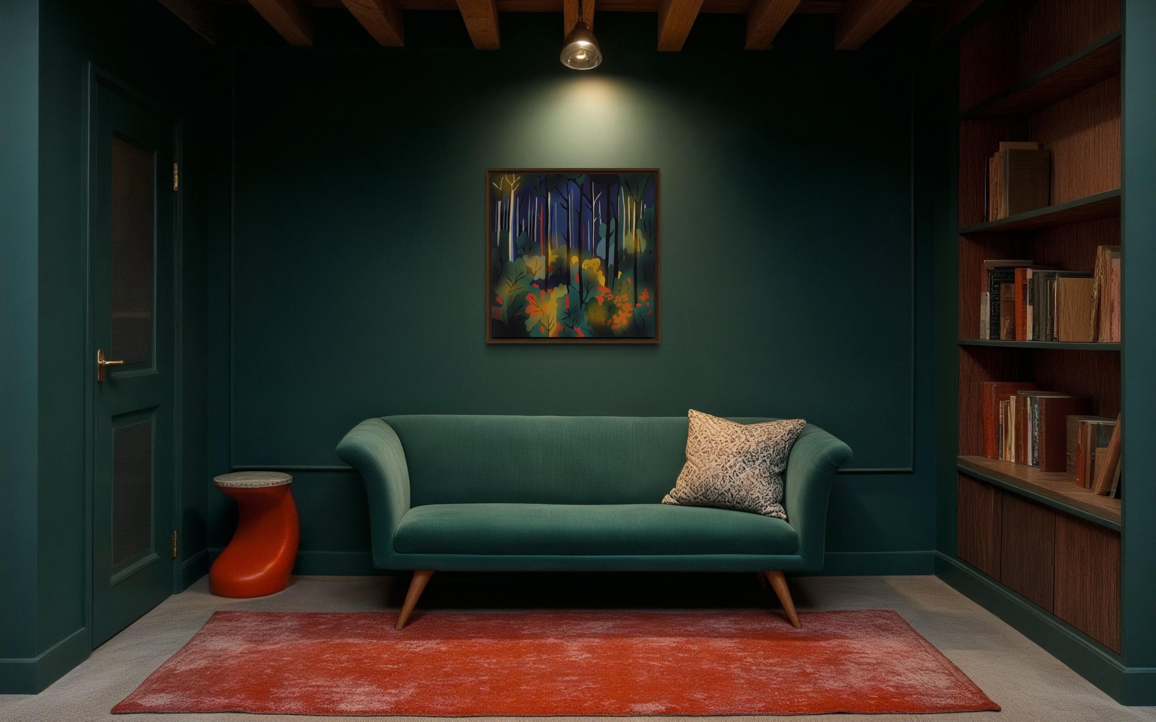 Bosque misterioso , 70x70cm, impresión sobre lienzo.Edición 20 uds. en venta 1