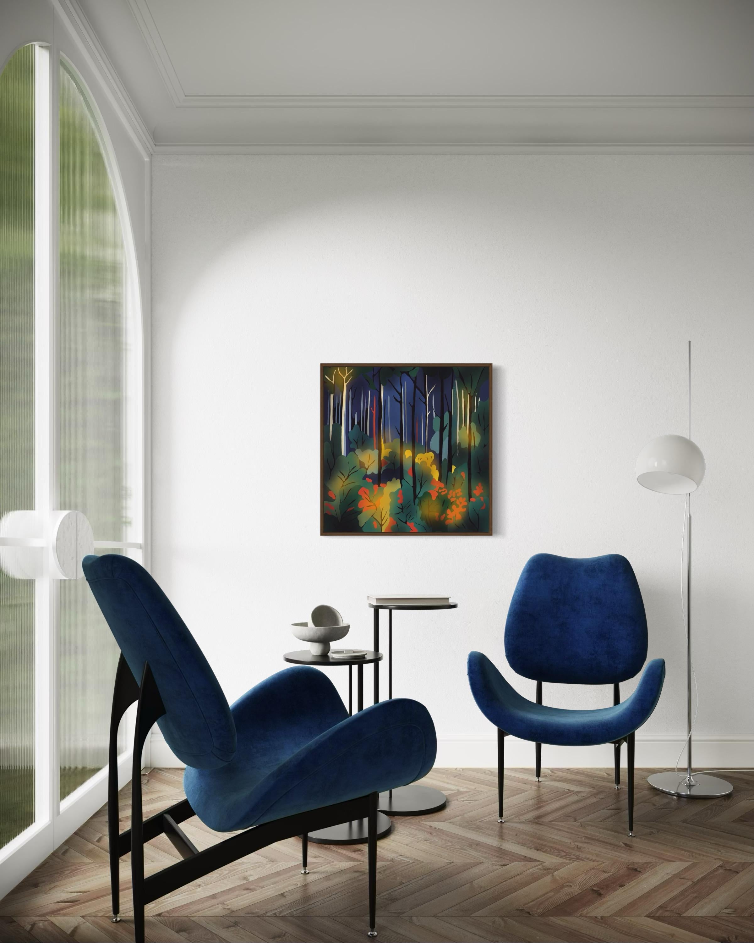 Bosque misterioso , 70x70cm, impresión sobre lienzo.Edición 20 uds. en venta 3