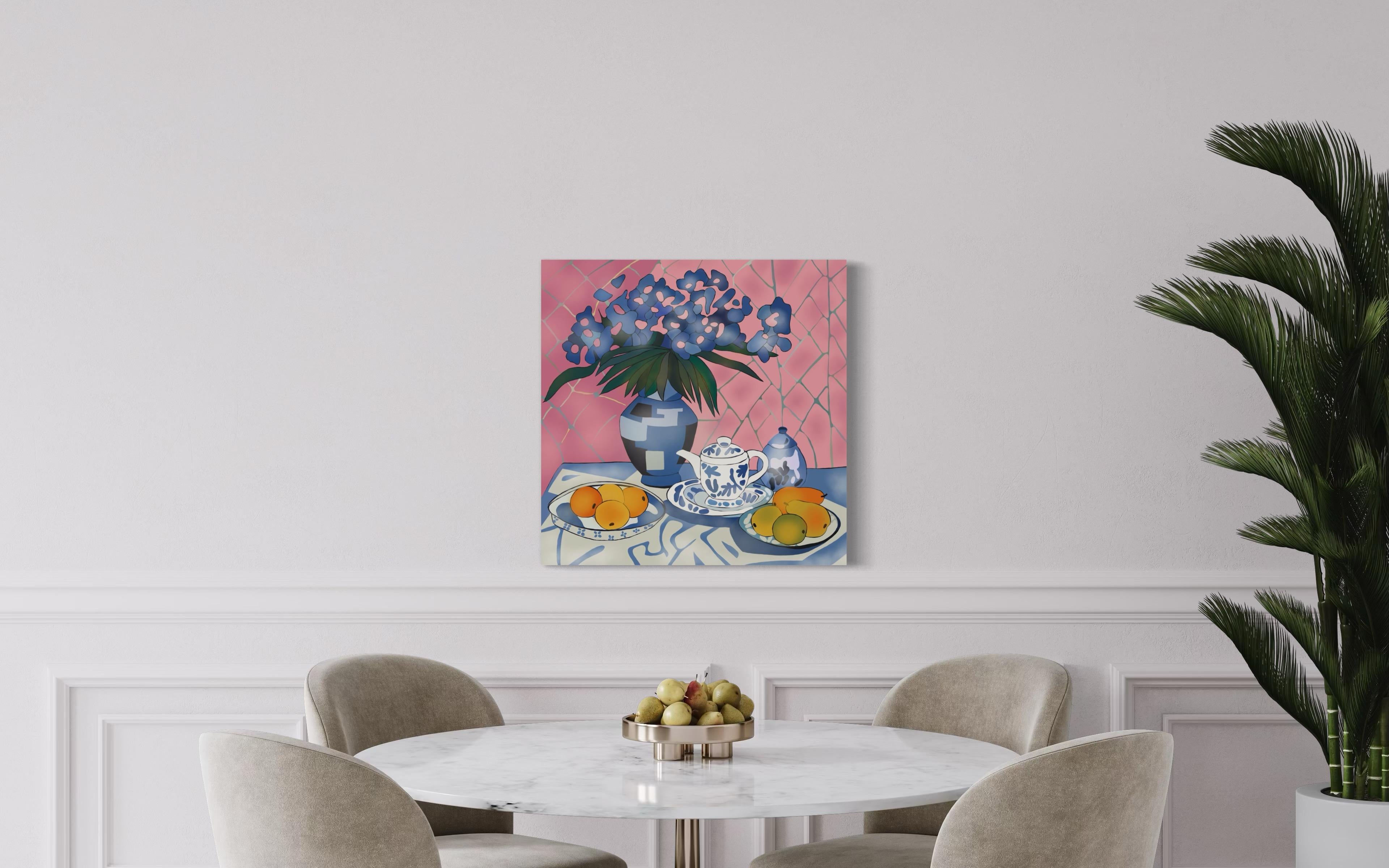 Stillleben, 70x70cm, Druck auf Leinwand. Auflage 20 Teile. im Angebot 2