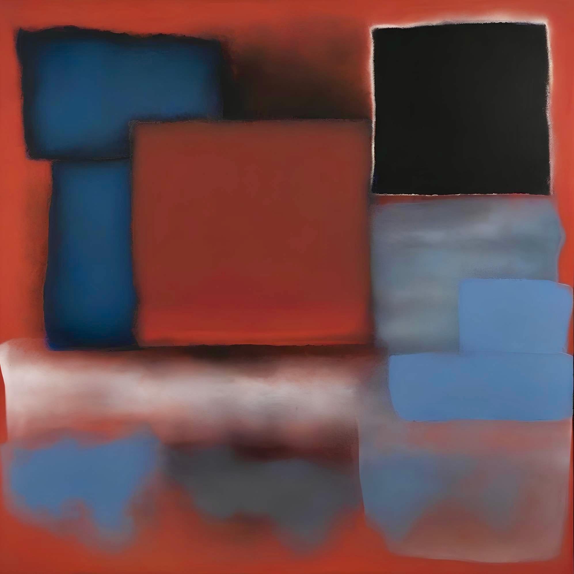 Abstracción, 80x80cm, impresión sobre lienzo.Edición de 20 piezas - Print de Peter Simakov