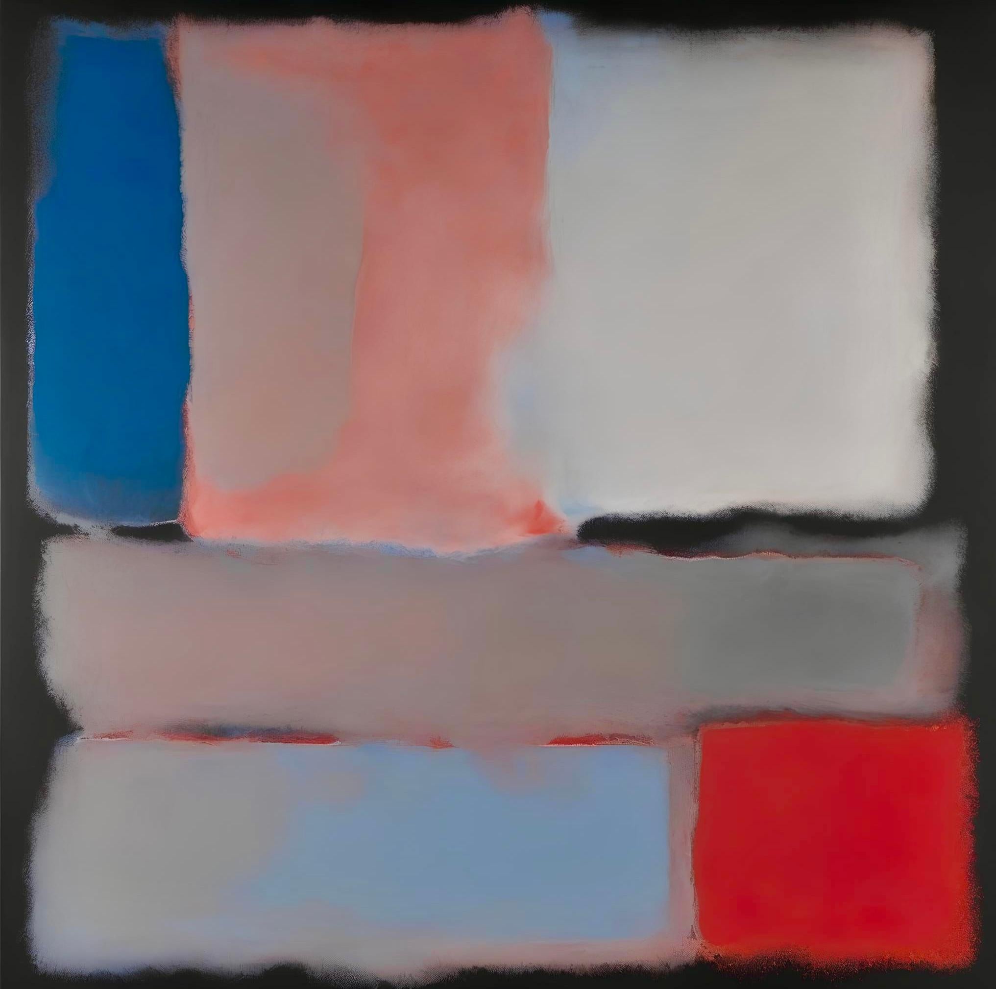 Abstraktion, 80x80cm, Druck auf Leinwand, Auflage: 20 Pieces – Art von Peter Simakov