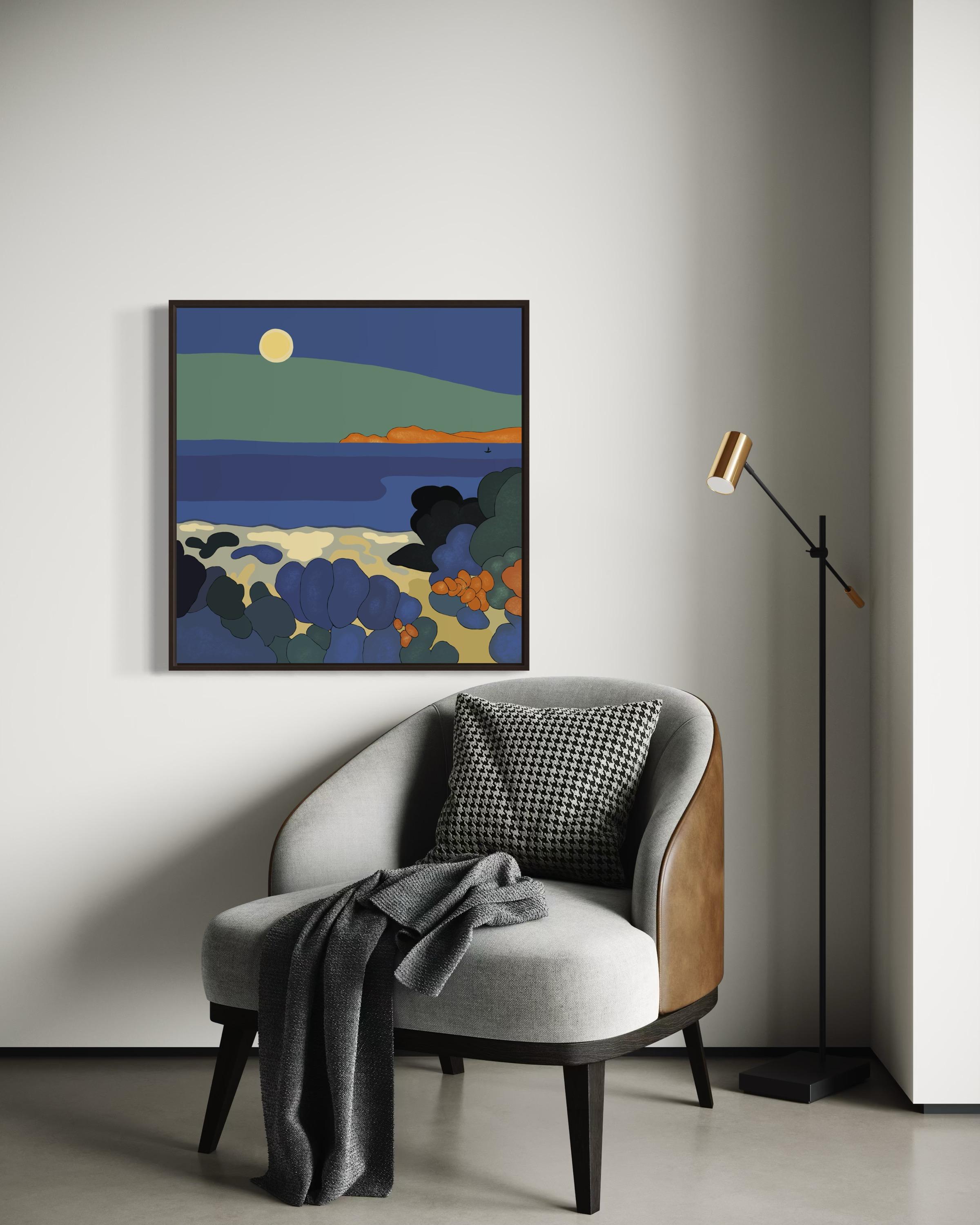Paesaggio marino, 70x70cm, stampa su tela. Edizione 20 pezzi. in vendita 2