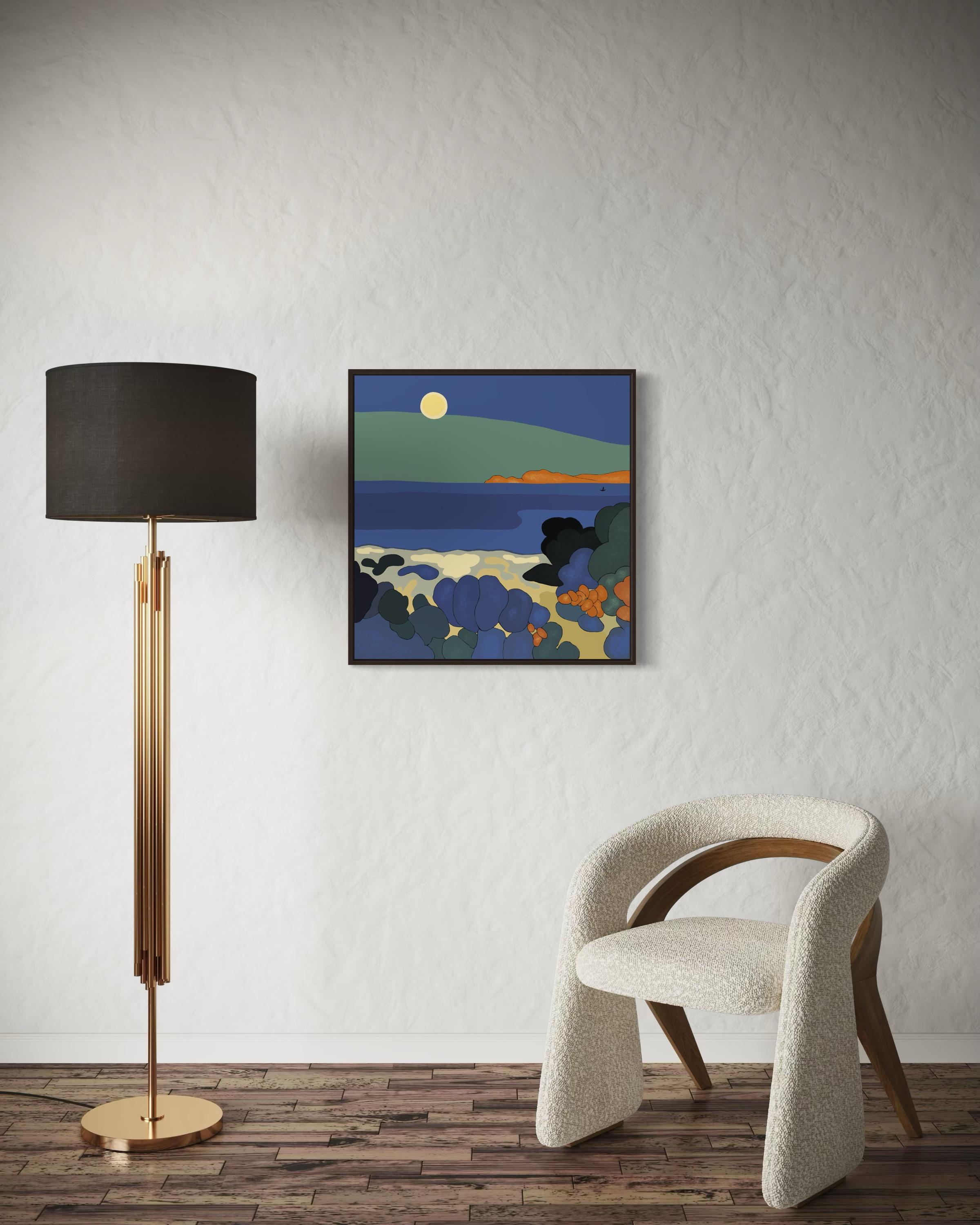 Paesaggio marino, 70x70cm, stampa su tela. Edizione 20 pezzi. in vendita 5